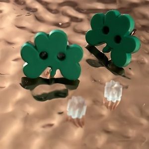 Shamrock Stud Earrings.